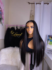Straight natural color\ jet black